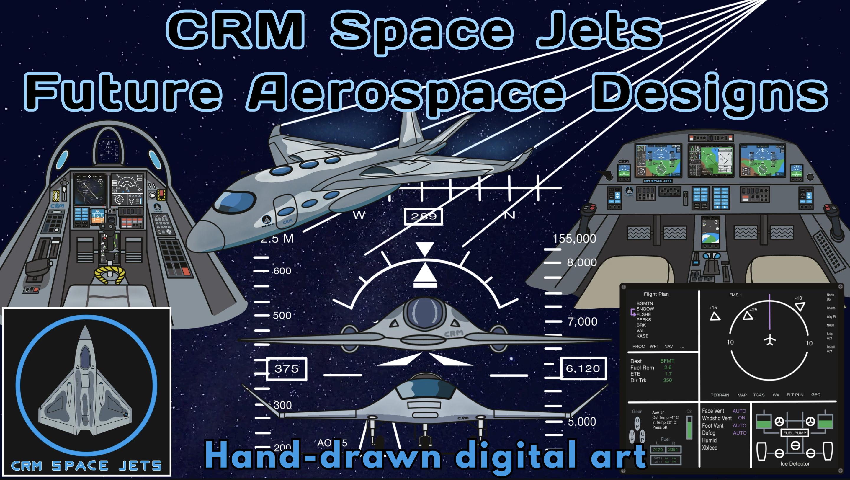 Discover the World of CRM Space Jets: Hand-Drawn Digital Art That Blends Imagination, Precision, and Futuristic Vision